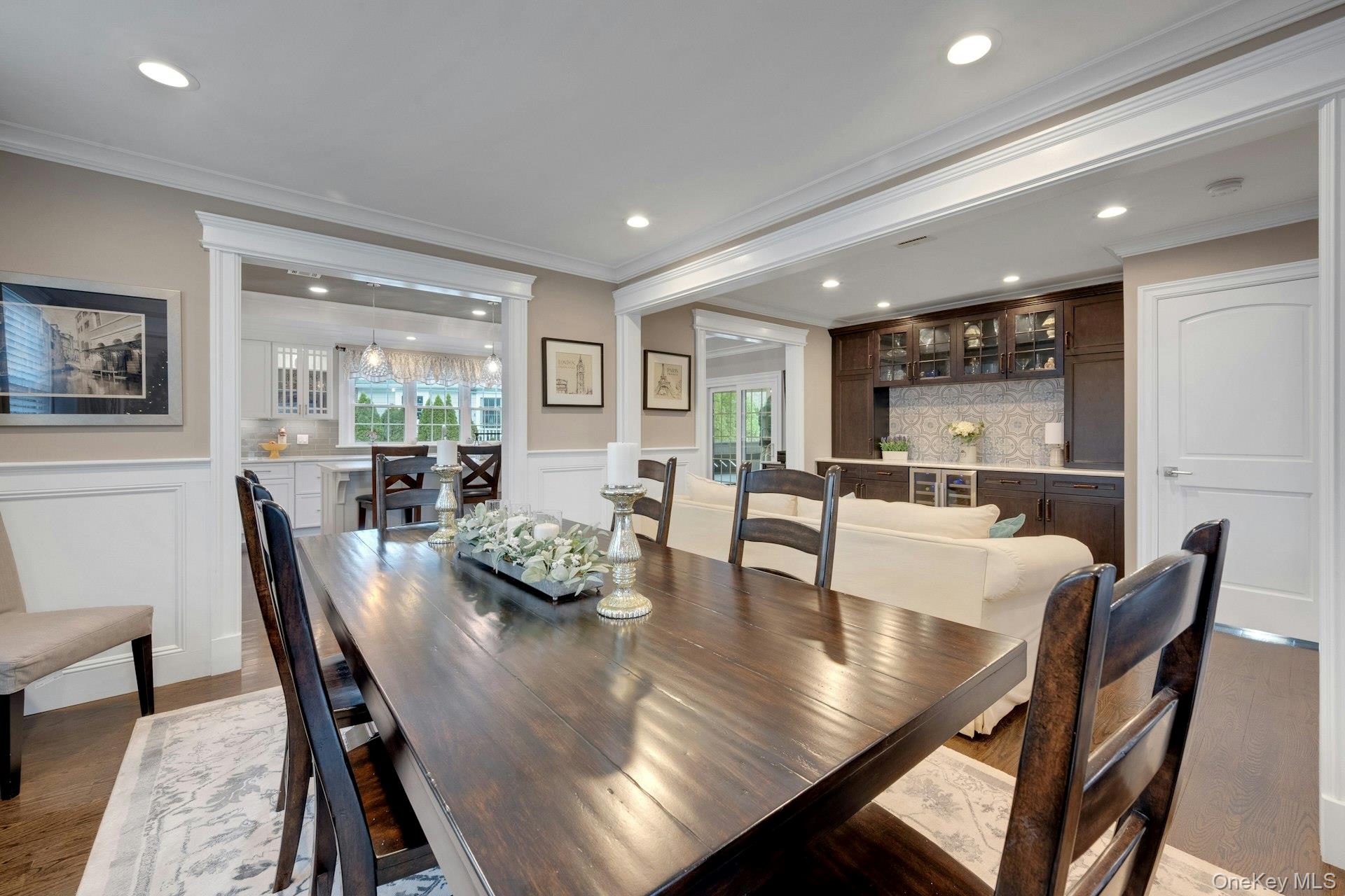 155 Hilburn Road Scarsdale, NY 10583 - Photo 8 of 35 a view of a dining room with furniture window and wooden floor