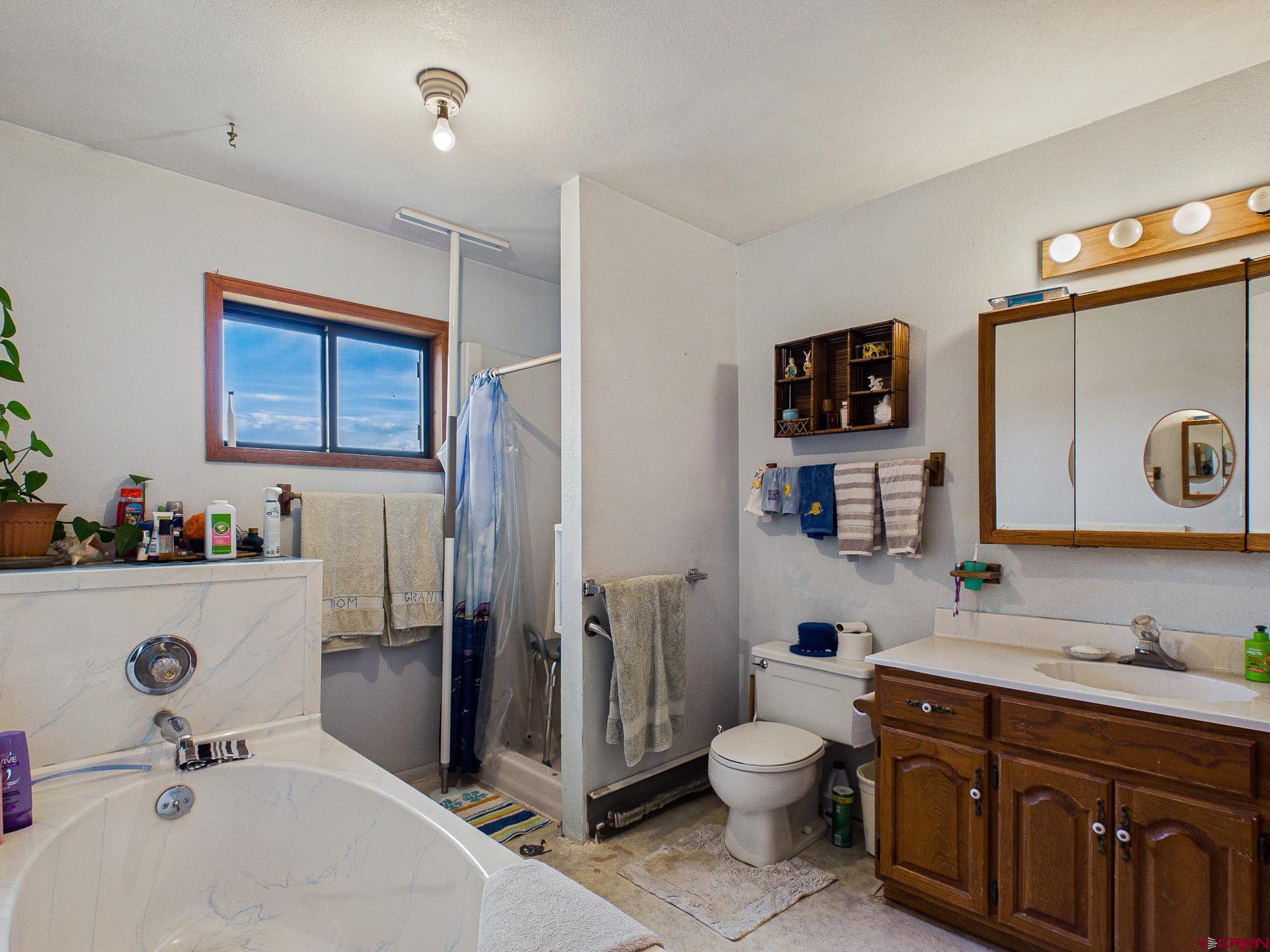 37760 Back River Road Paonia, CO 81428 - Photo 26 of 38 a bathroom with a toilet sink and mirror