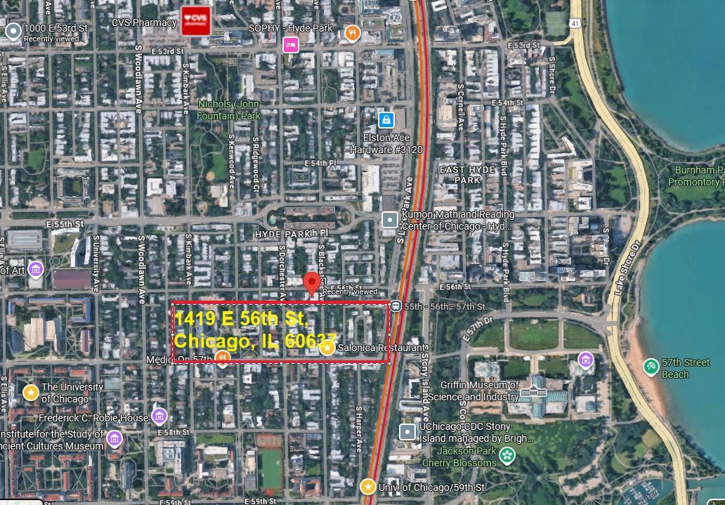 1419 East 56th Street, Unit 1 Chicago, IL 60637 - Photo 35 of 35 a city view