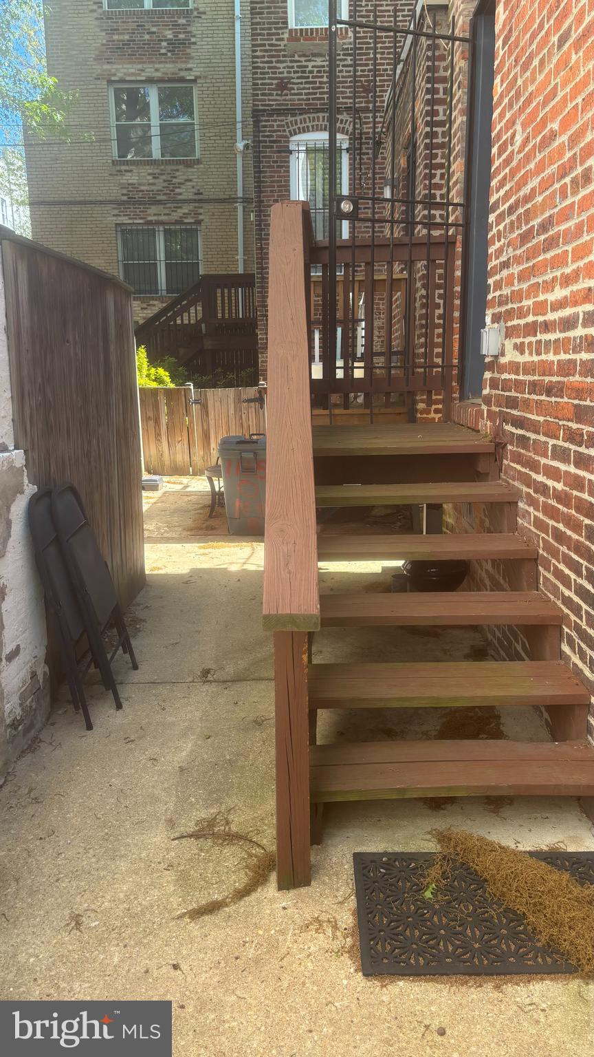 1117 O Street Northwest, Unit 2 Washington, DC 20005 - Photo 21 of 26 Rear stairs to the unit only