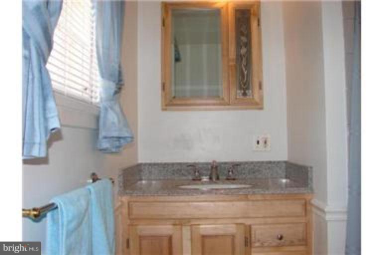 612 Anneslie Road Baltimore, MD 21212 - Photo 14 of 19 a bathroom with a granite countertop sink and a mirror