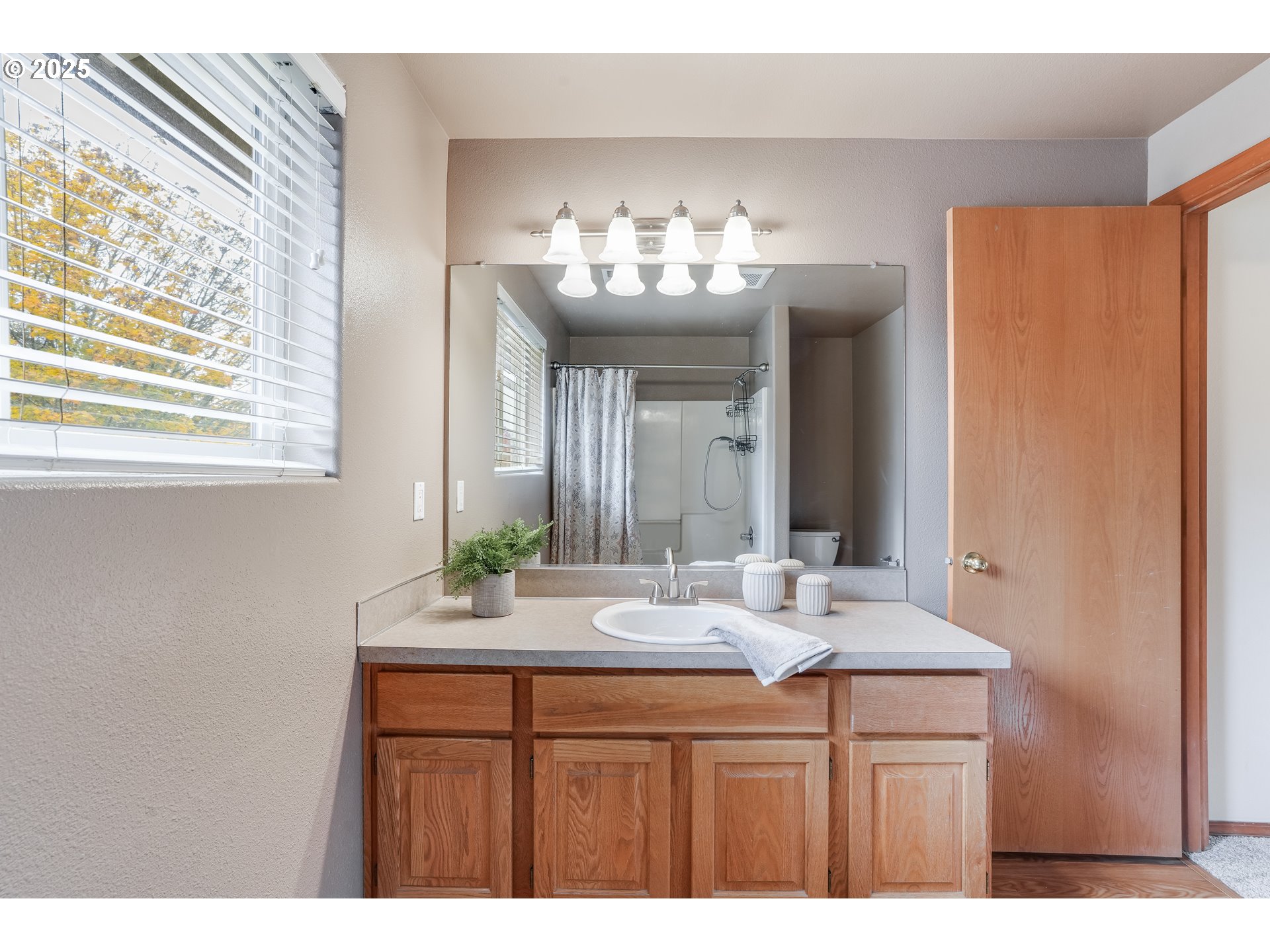 1224 Alyssum Avenue Forest Grove, OR 97116 - Photo 24 of 39 a bathroom with a sink and a mirror
