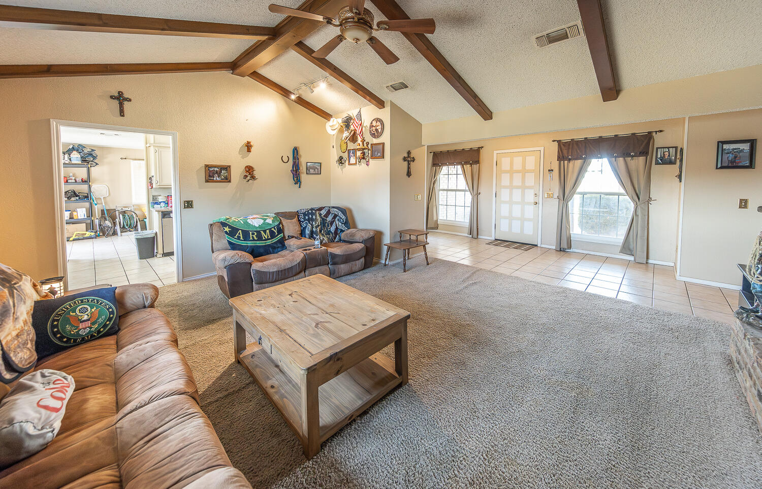 6 Ridge Road Ransom Canyon, TX 79366 - Photo 6 of 31 a living room with furniture and a large window