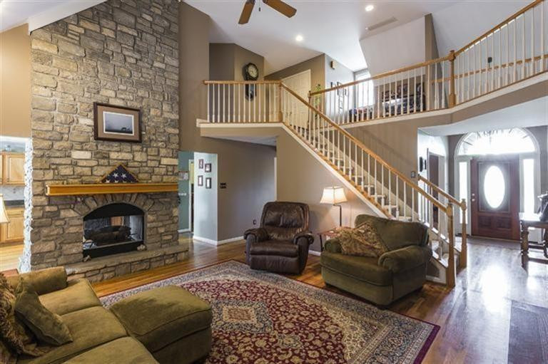 2221 Shaker Run Road Lexington, KY 40509 - Photo 19 of 45 TWO SIDED, stone fireplace in great room