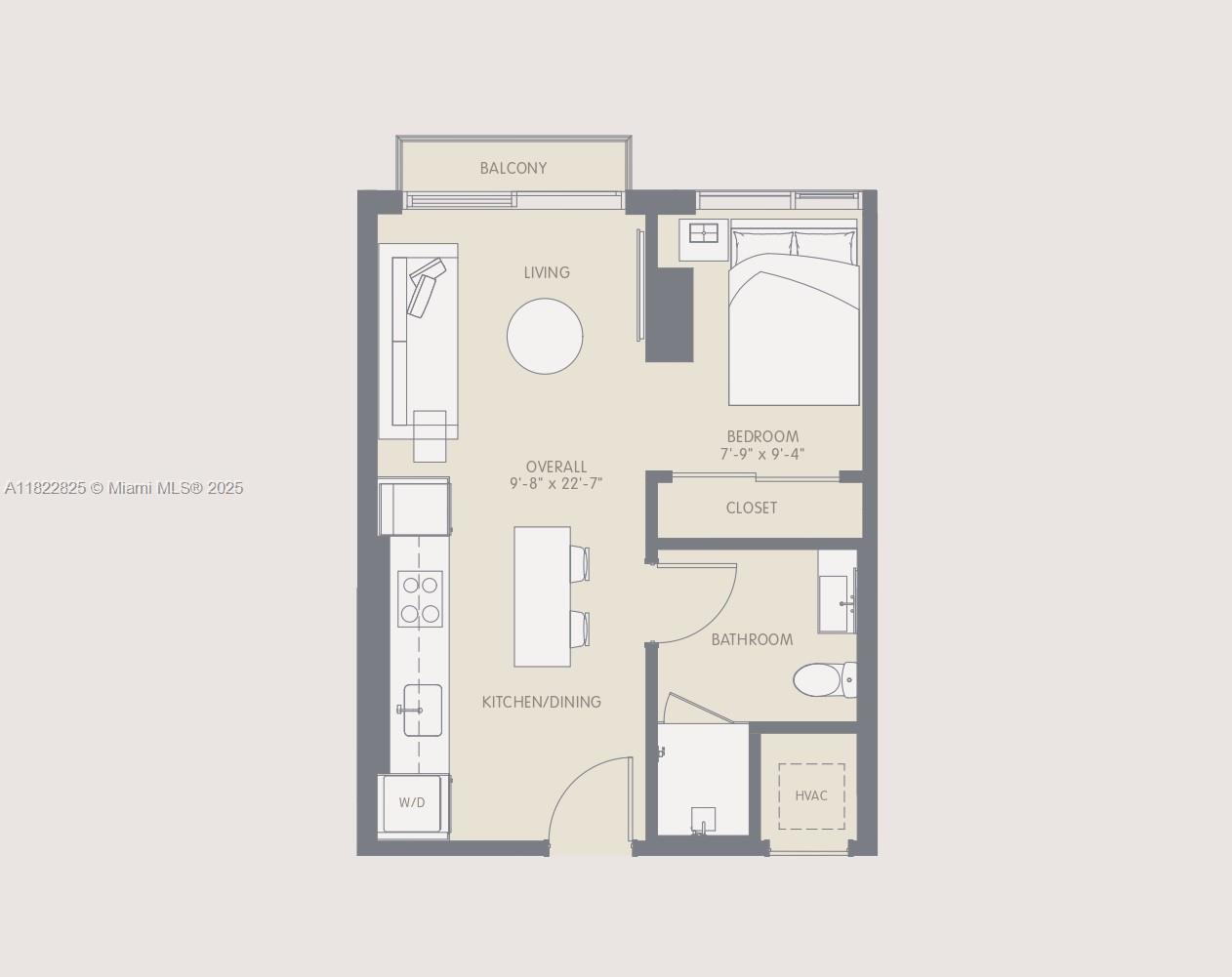 227 Northeast 2nd Street, Unit 2907 Miami, FL 33132 - Photo 36 of 36 a utility room with dryer and washer