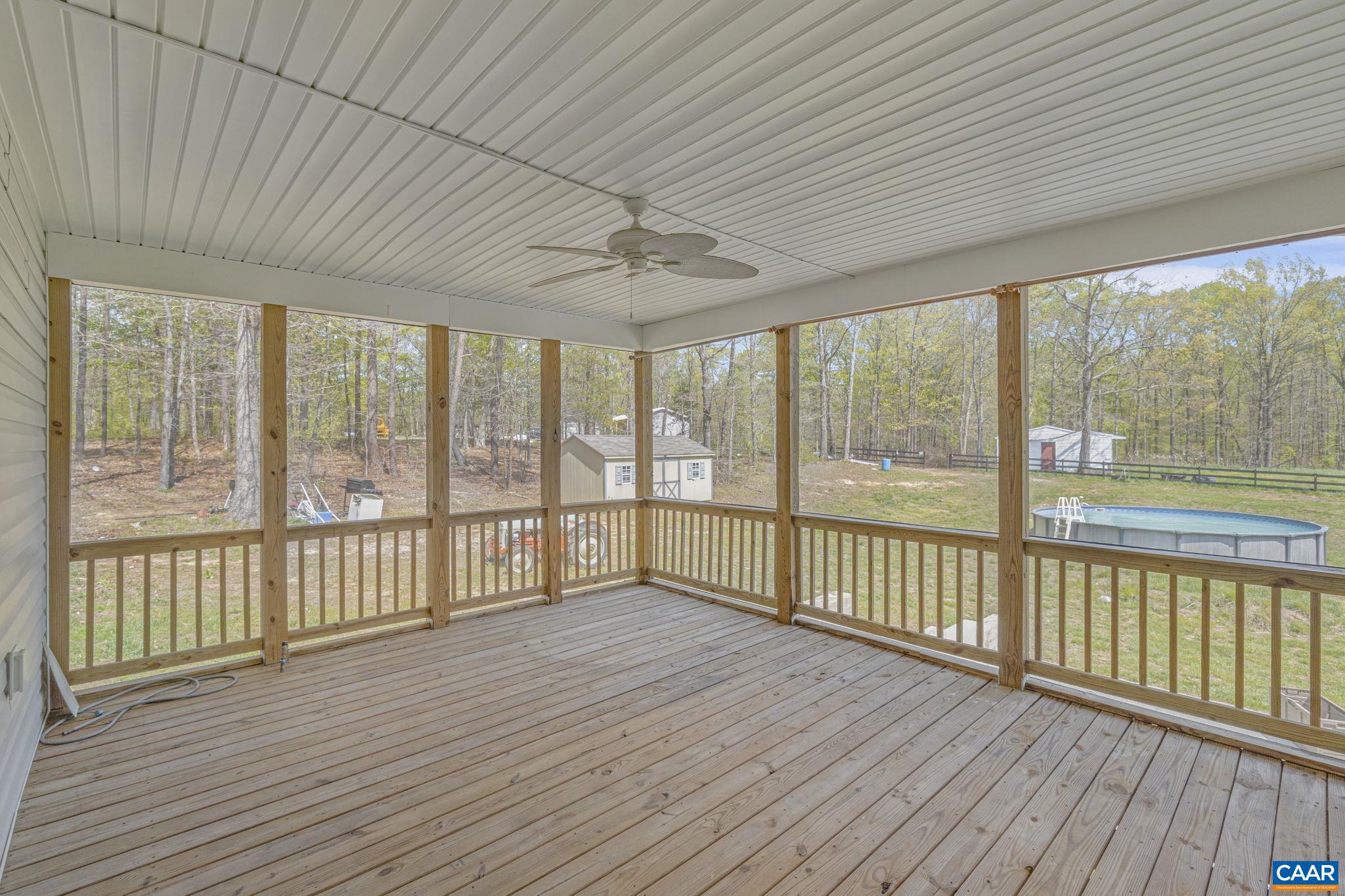 1130 Race Ground Road Rochelle, VA 22738 - Photo 34 of 58 a view of a balcony with wooden floor