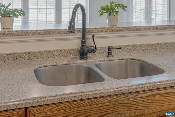 a close view of sink and tap