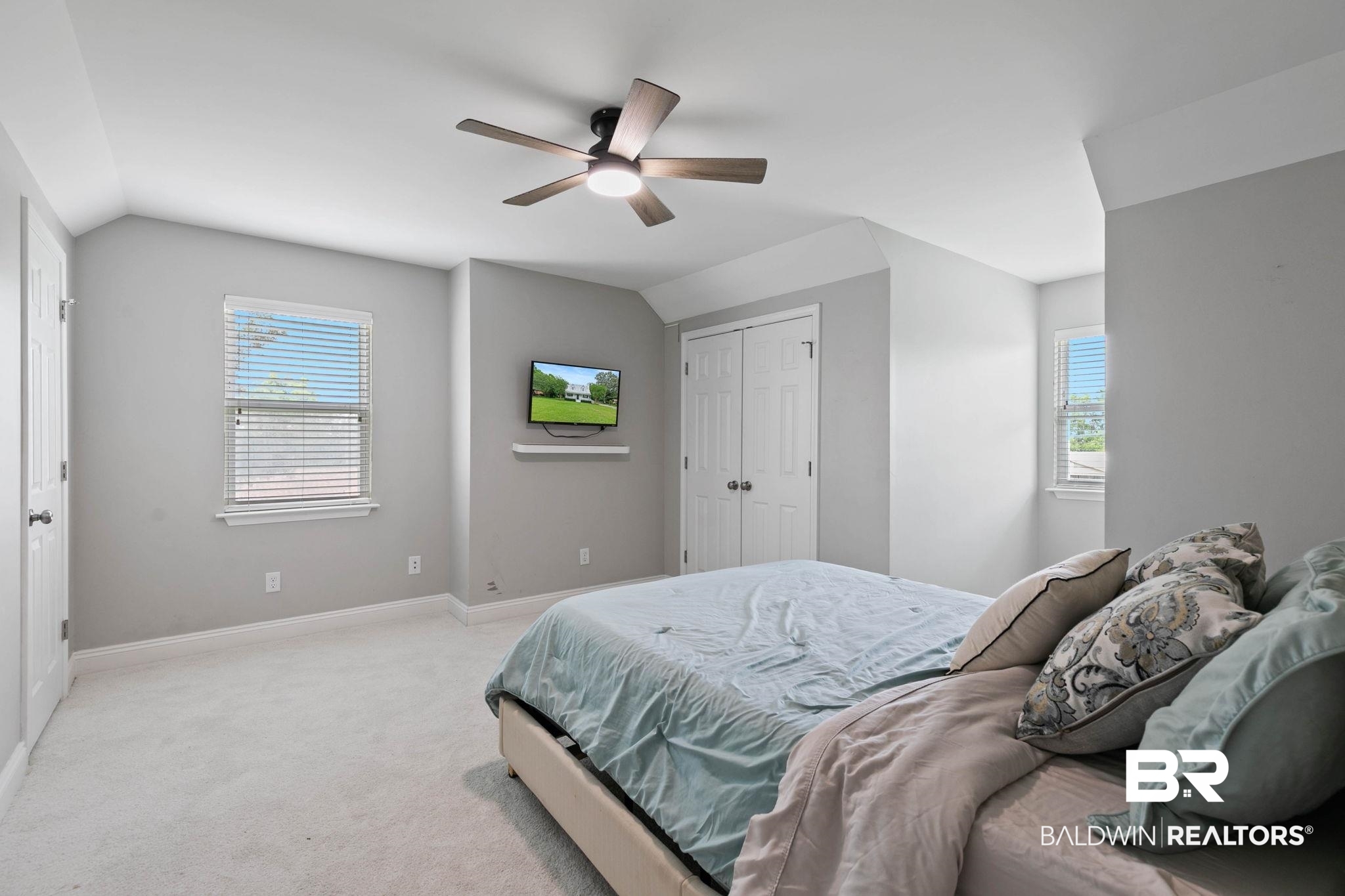 22810 High Ridge Road Fairhope, AL 36532 - Photo 49 of 78 Carpeted room featuring a ceiling fan with integrated lighting