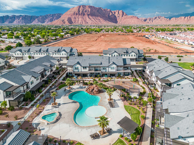 2600 Ocotillo Way, Unit 31 Santa Clara, UT 84765 - Photo 48 of 73 Community amenities featuring a resort-style swimming pool, separate spa, and dedicated playground area