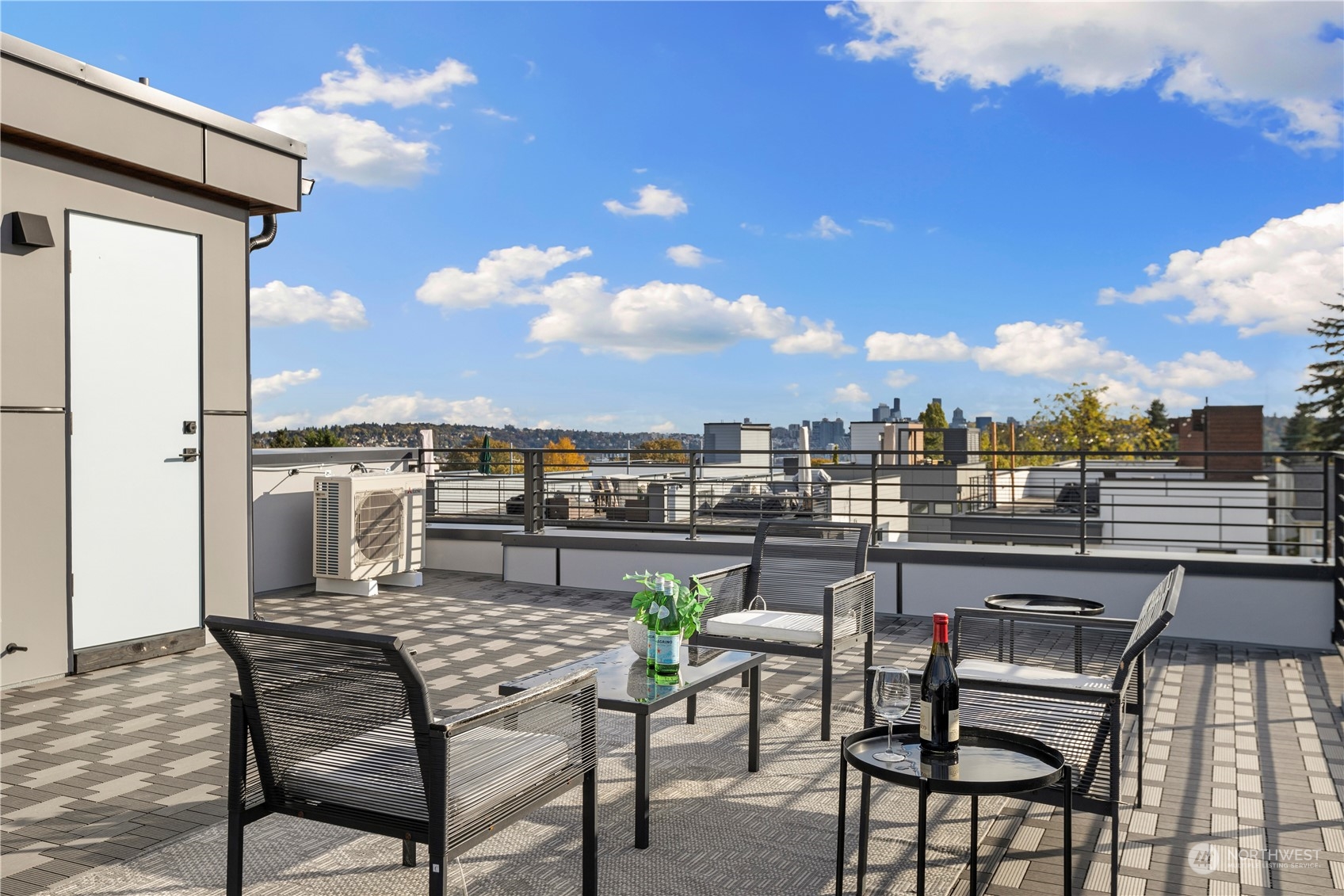 508 North 48th Street Seattle, WA 98103 - Photo 30 of 38 a view of a terrace with sitting area