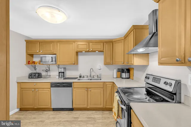 a kitchen that has a sink and a stove