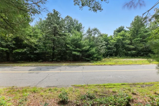 a view of a swimming pool and a yard