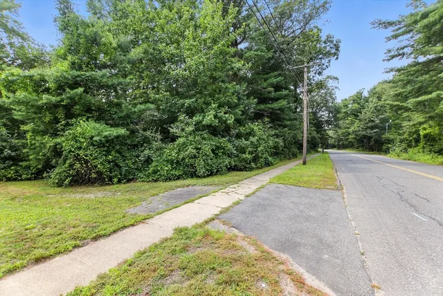 a view of a garden with a park