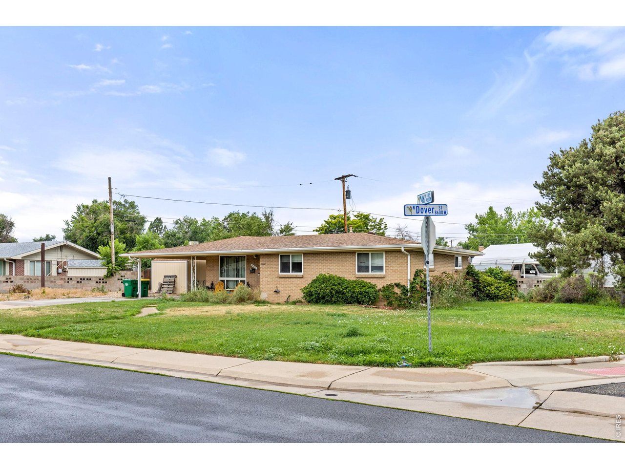 Corner lot with nearly a 1/4 acre