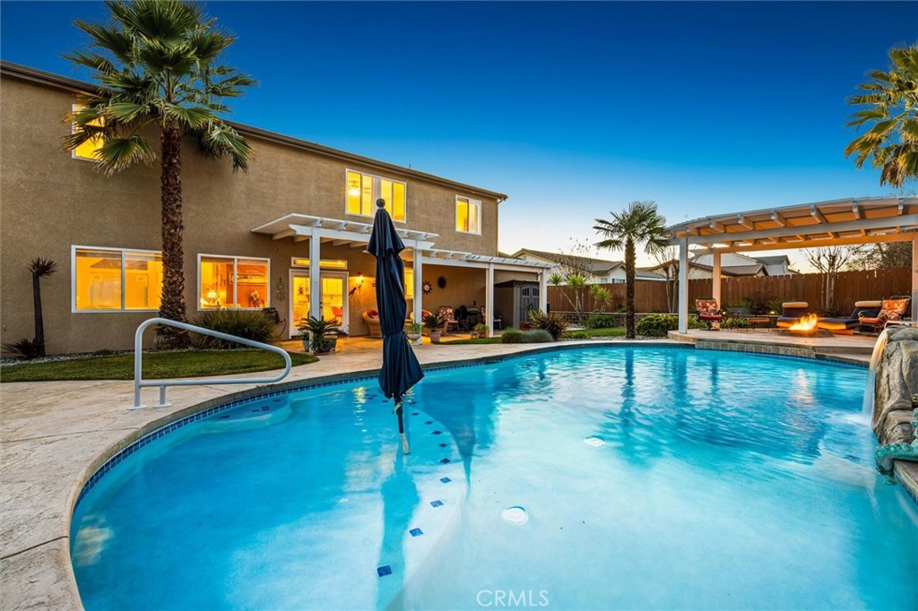 795 Angus Street Paso Robles, CA 93446 - Photo 59 of 75 a view of a swimming pool with a patio