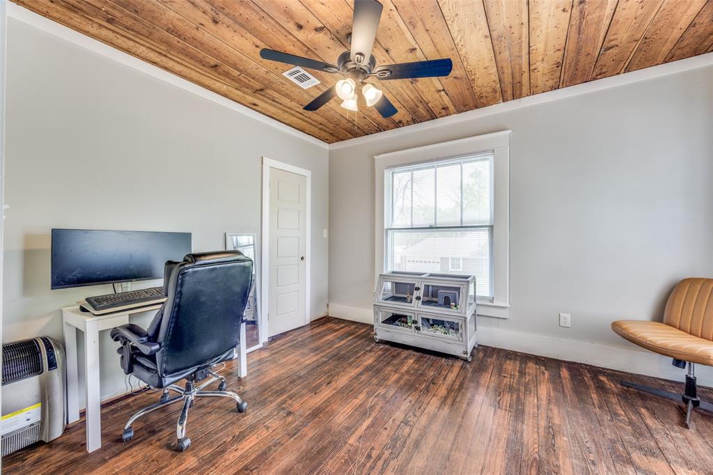 901 North Main Street Leonard, TX 75452 - Photo 21 of 25 a view of workspace with wooden floor windows