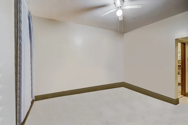 a view of an empty room