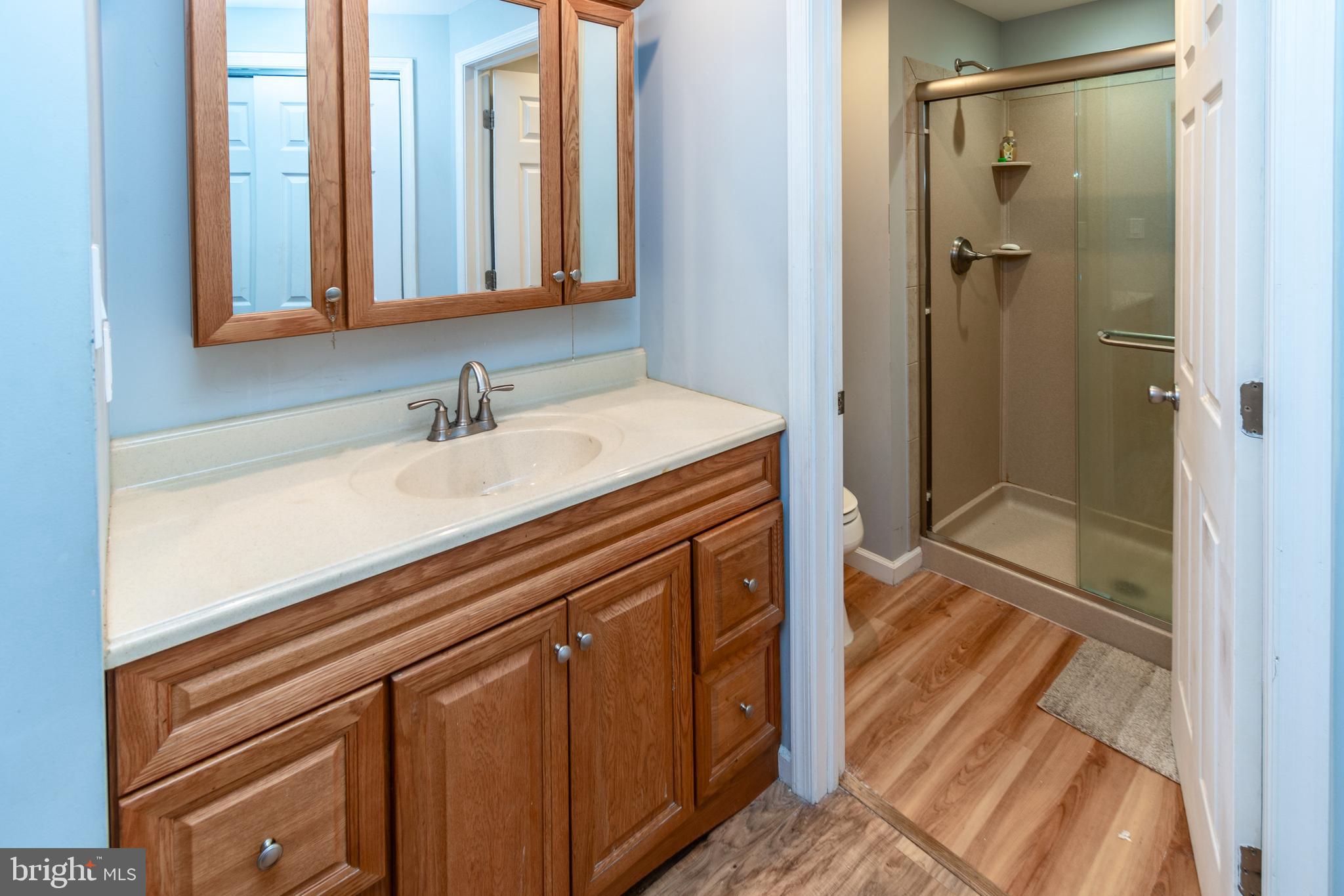 7 Pinehurst Court Hamilton, NJ 08690 - Photo 29 of 52 a bathroom with a sink and a mirror