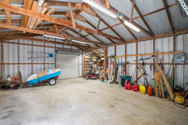 a backyard with furniture