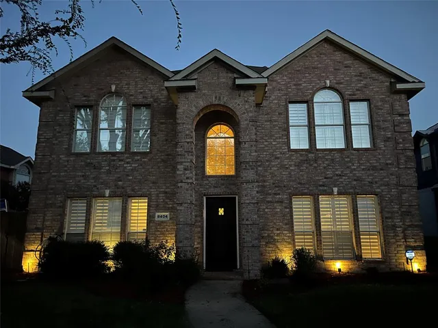 a front view of a house