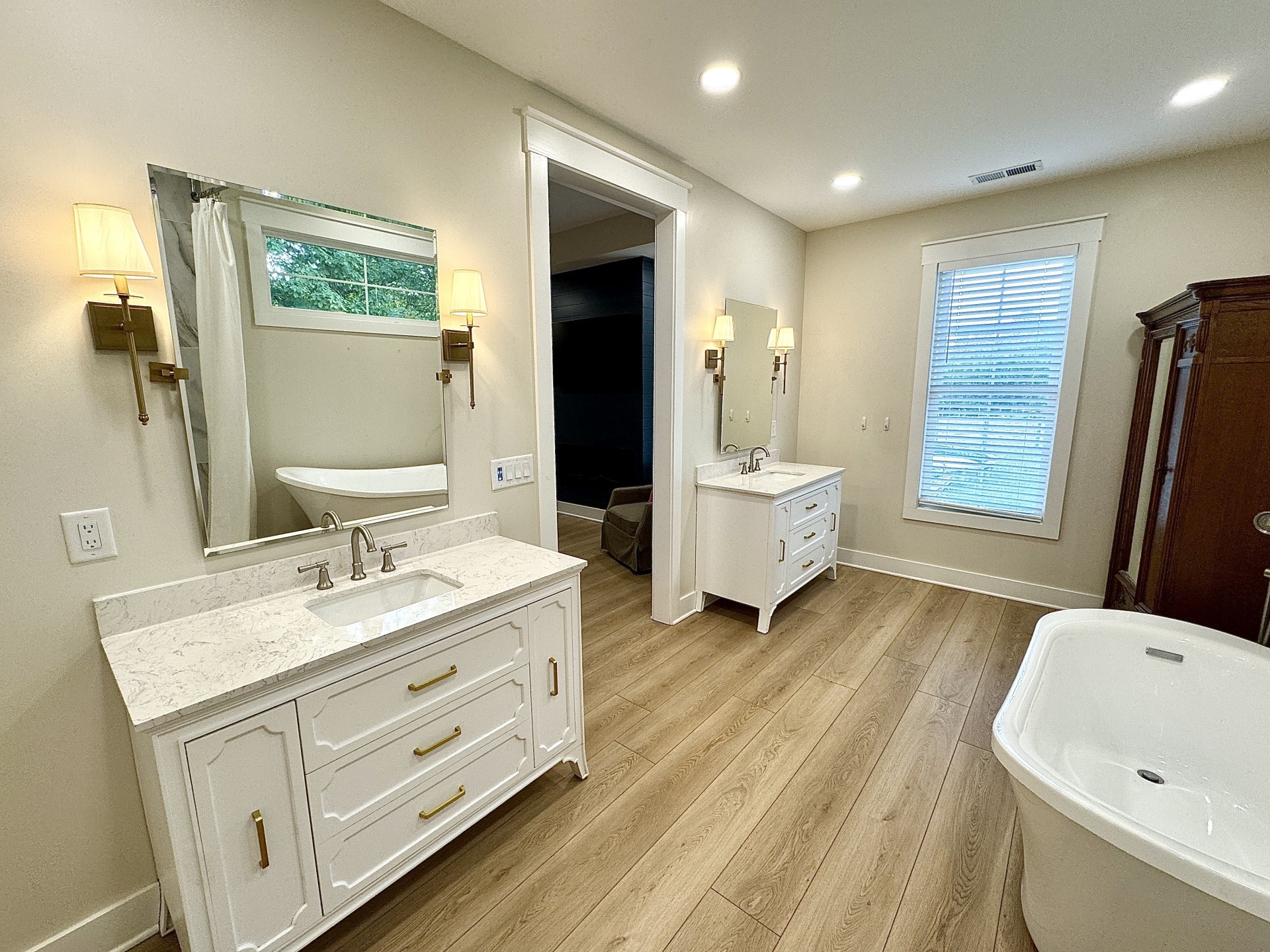 418 Creekmore Road Cottontown, TN 37048 - Photo 13 of 60 a bathroom with a granite countertop sink toilet and shower