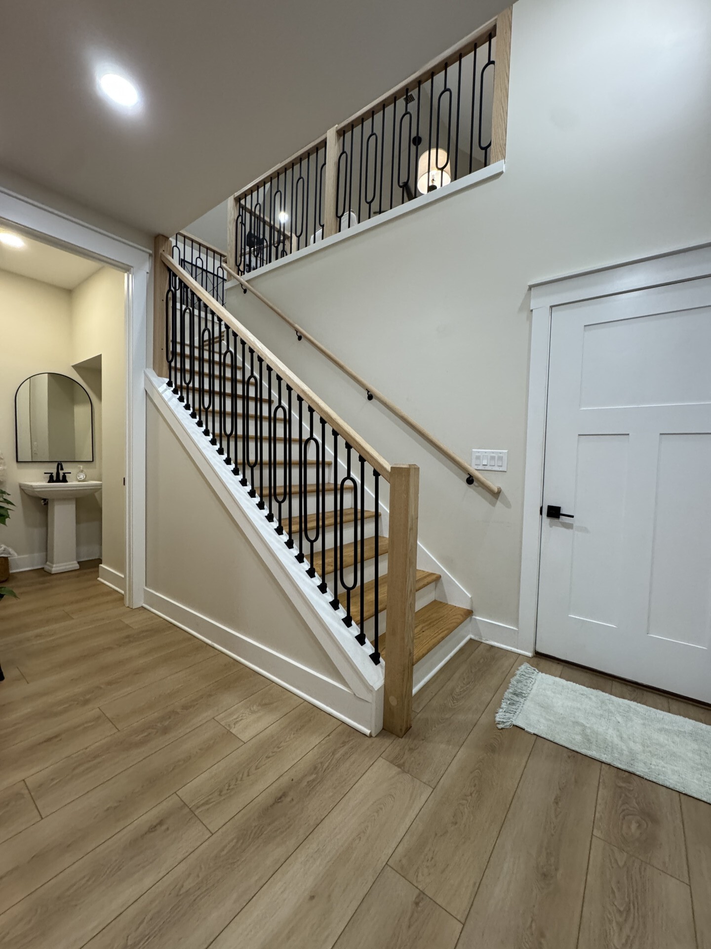 418 Creekmore Road Cottontown, TN 37048 - Photo 20 of 60 a view of staircase with white walls and railing