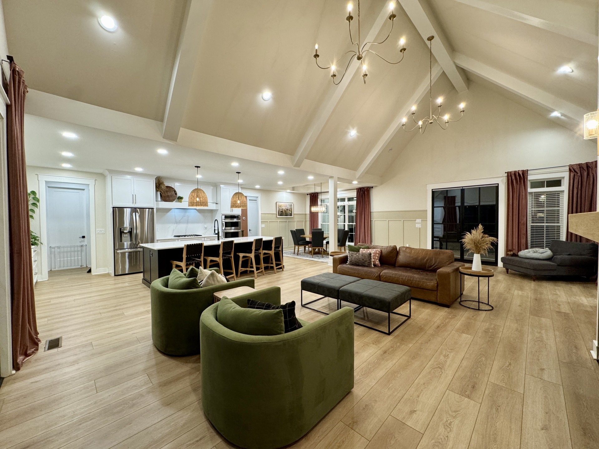 418 Creekmore Road Cottontown, TN 37048 - Photo 4 of 60 a living room with furniture kitchen and a wooden floor