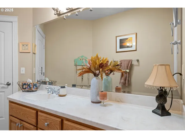 a close view of sink and mirror