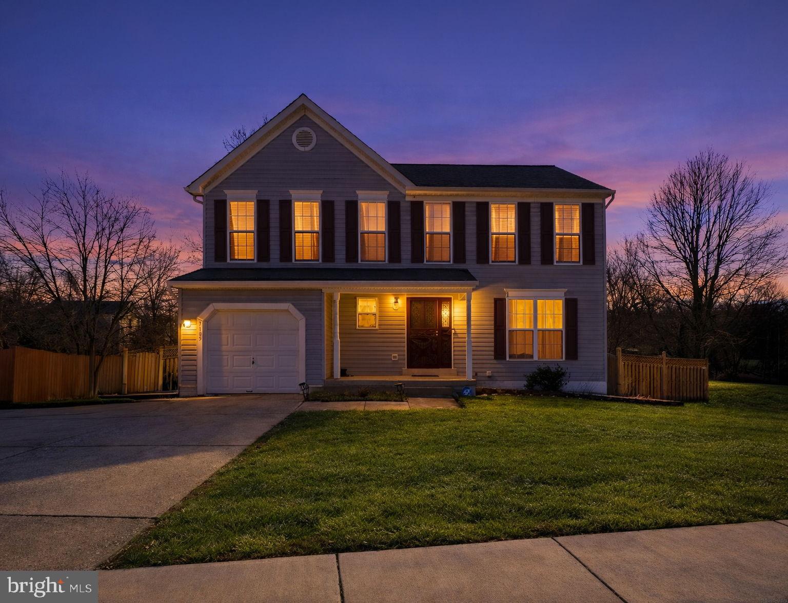7105 Friendship Road Clinton, MD 20735 - Photo 42 of 42 Charming home aglow at twilight's embrace.