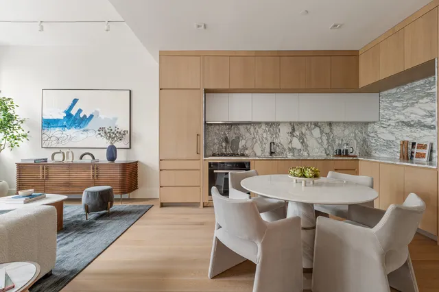 a view of kitchen with breakfast area
