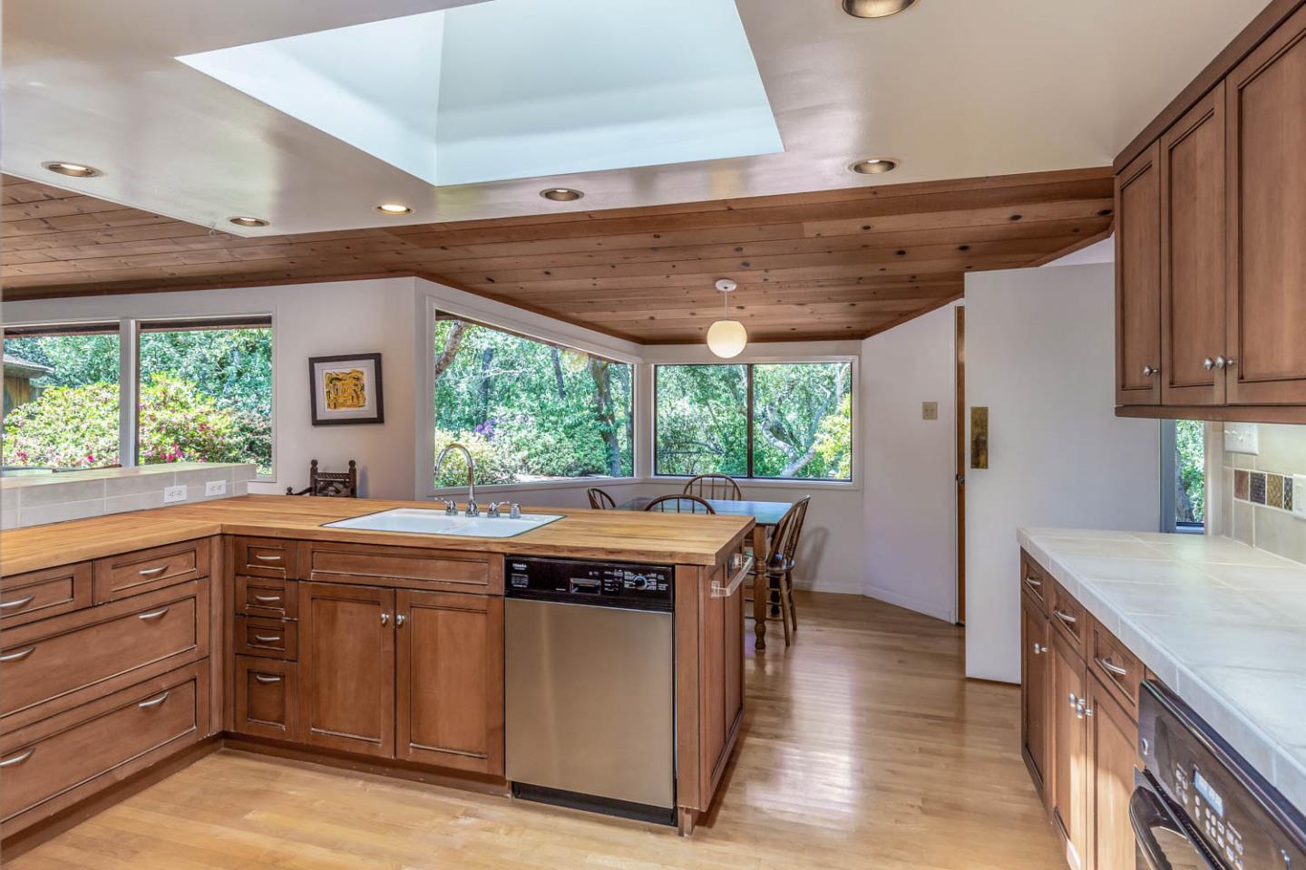 110 Farm Road Woodside, CA 94062 - Photo 17 of 21 a kitchen with a stove and a sink