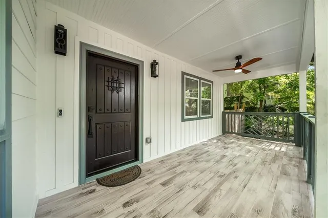 a view of front door