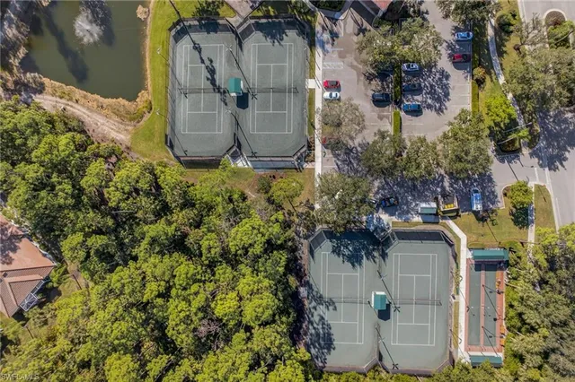 an aerial view of residential house with outdoor space