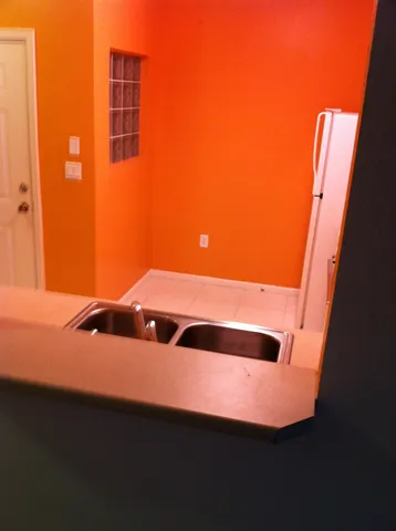 a view of an outdoor space and deck area