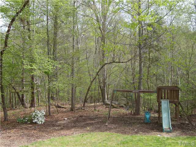 3809 La Costa Way Raleigh, NC 27610 - Photo 21 of 25 a backyard of a house with lots of green space