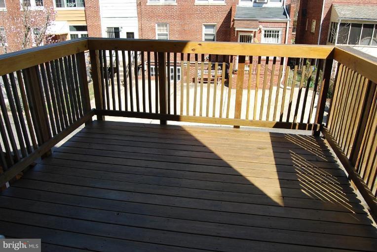 1365 Rittenhouse Street Northwest Washington, DC 20011 - Photo 11 of 25 Large Deck from Kitchen / Breakfast Room.
