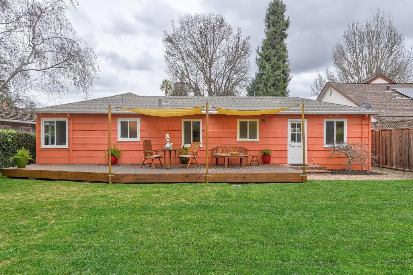 311 Concord Drive Menlo Park, CA 94025 - Photo 14 of 15 a front view of a house with a yard and trees