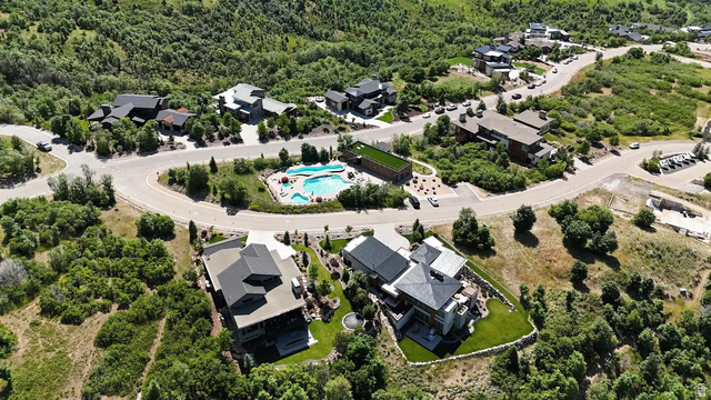 70 West Cougar Run Salem, UT 84653 - Photo 2 of 7 Aerial perspective showcasing a residential community nestled among lush, green hillsides