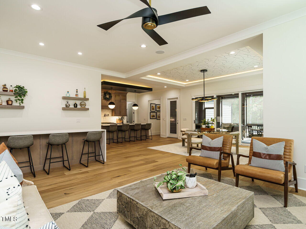 6428 Prescott Chase Drive Rolesville, NC 27571 - Photo 12 of 45 a living room with furniture and wooden floor