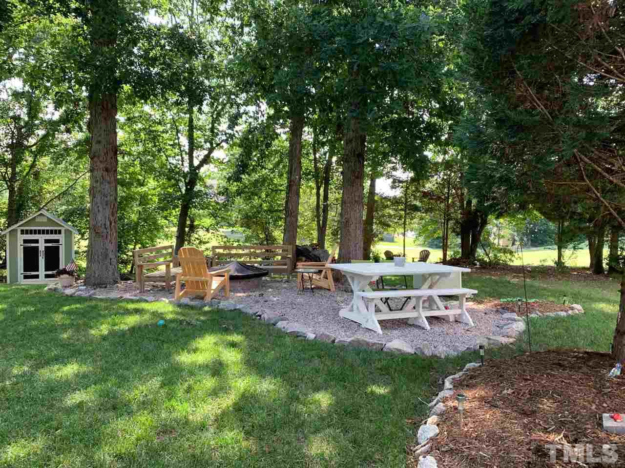 2128 Haig Point Way Raleigh, NC 27604 - Photo 26 of 30 On the 16th Fairway....STUNNING outdoor living with custom storage building