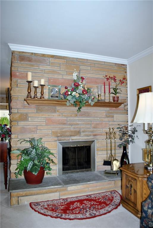 200 Rosscommon Road Wexford, PA 15090 - Photo 6 of 24 Wood burning Fireplace in the living room will keep you cozy all winter long!