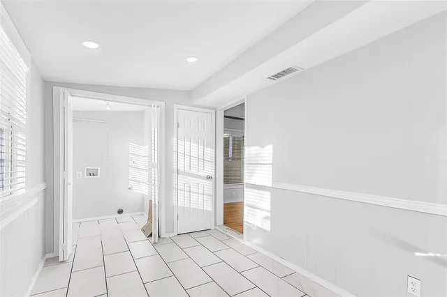 a view of an empty room