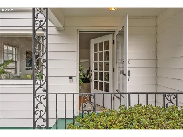 a view of a house with a window