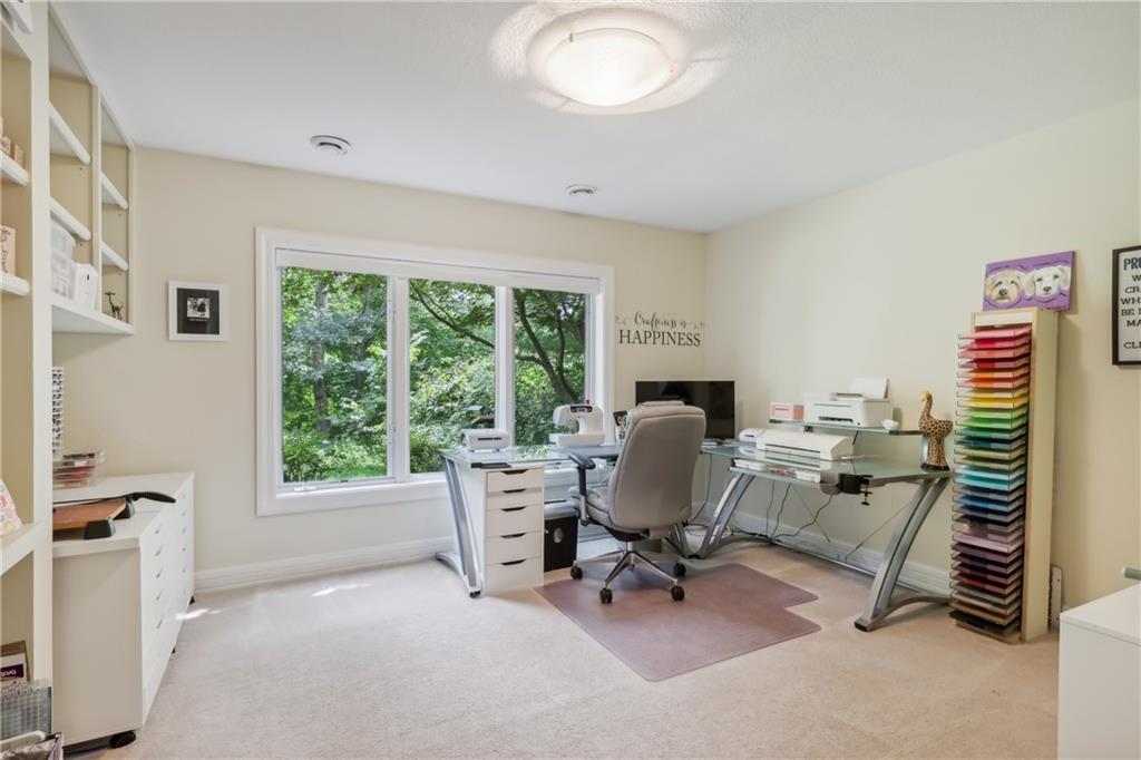 7091 Pinehurst Drive Presto, PA 15142 - Photo 20 of 29 a view of a workspace with furniture and a window
