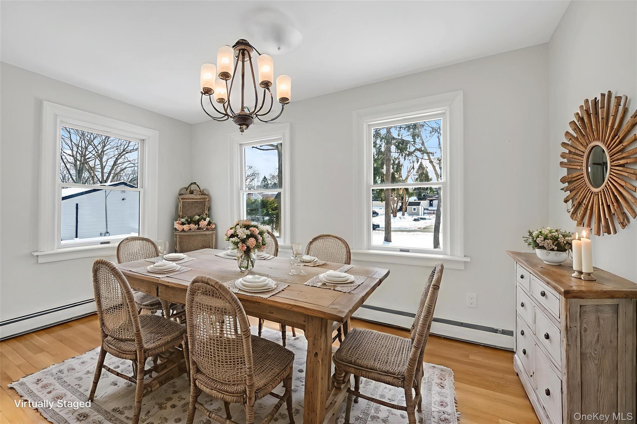 1117 St Johnland Road Kings Park, NY 11754 - Photo 5 of 20 Bright dining area, with gleaming hardwood flooring