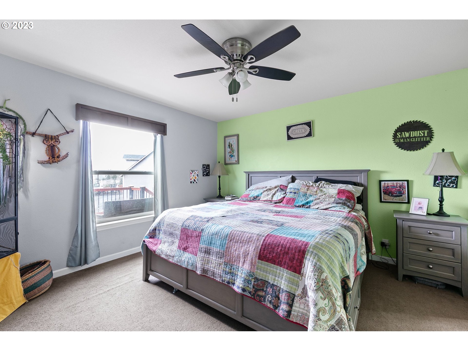 78124 Daybreak Drive Cottage Grove, OR 97424 - Photo 24 of 46 a bedroom with a bed and window