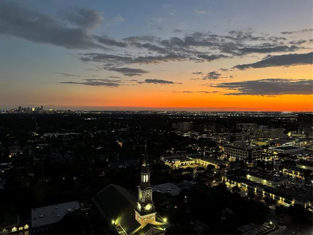 a view of city and ocean