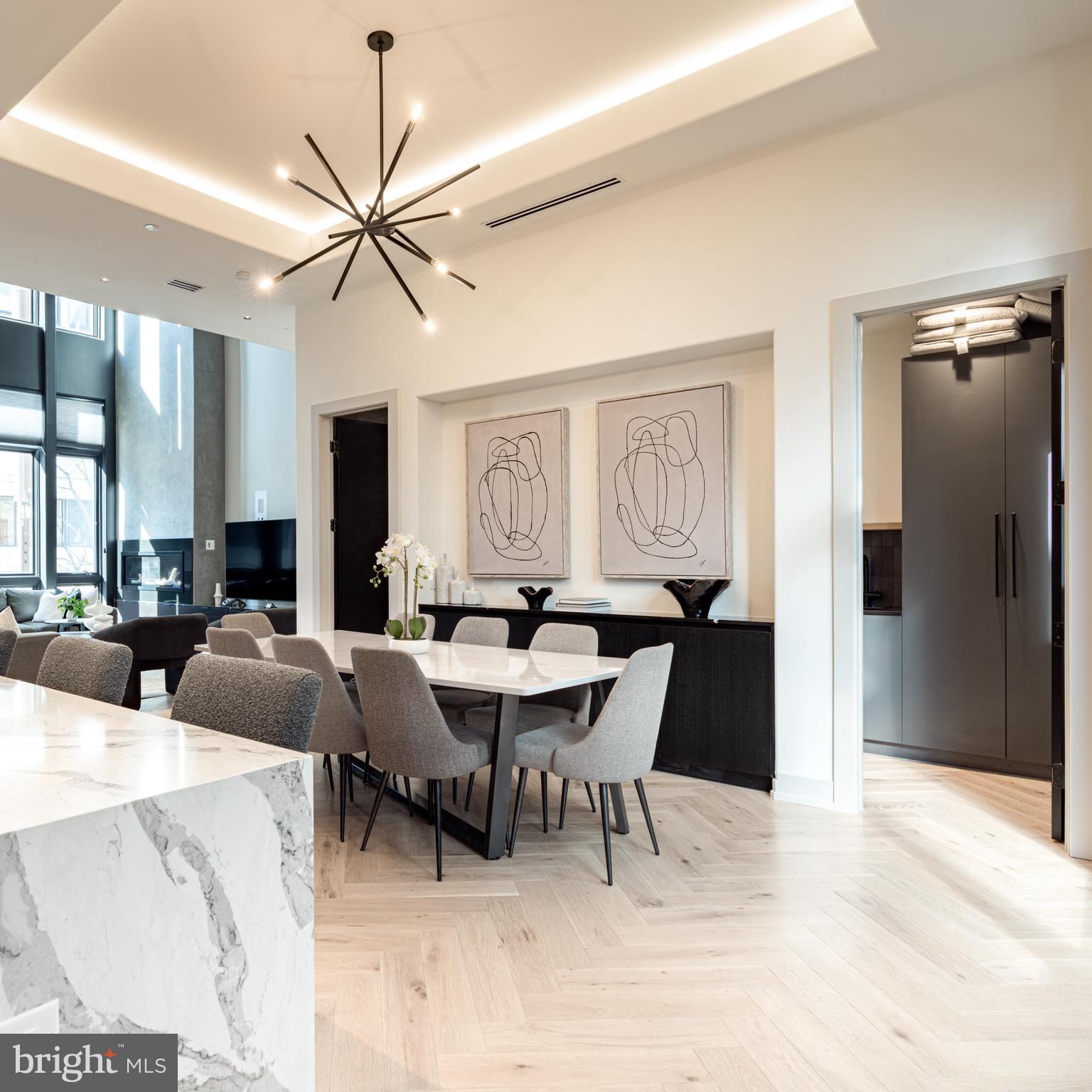109 South 24th Street Philadelphia, PA 19103 - Photo 4 of 55 a view of a a dining room with furniture window and wooden floor