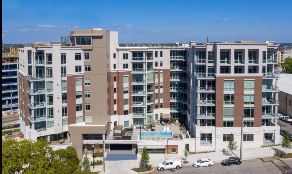 20 Rutledge Street, Unit 108 Nashville, TN 37210 - Photo 35 of 56 a front view of a building with a street