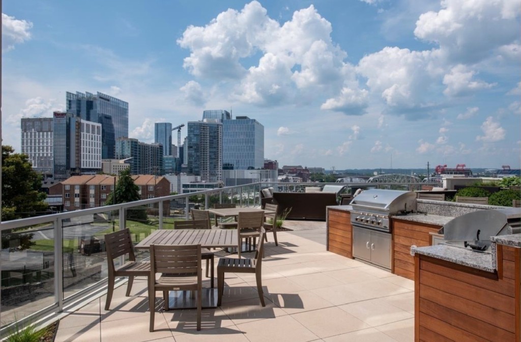 20 Rutledge Street, Unit 108 Nashville, TN 37210 - Photo 50 of 56 a view of a terrace with furniture